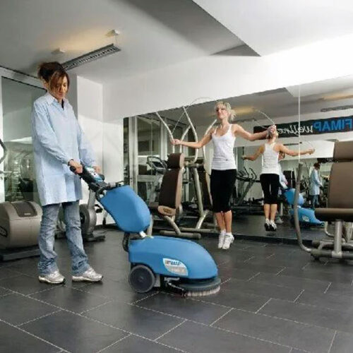 Fimap Genie B battery scrubber dryer, Rubber Floors