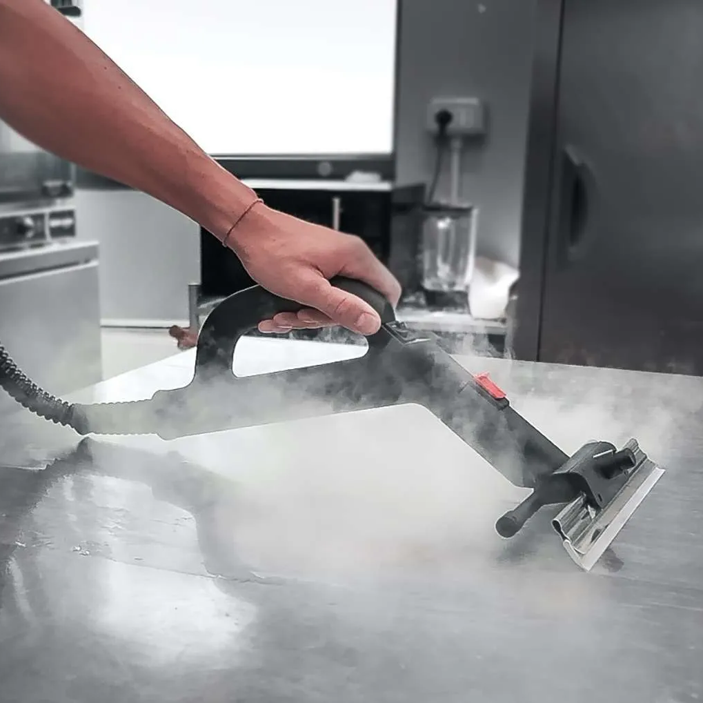 steam clean surfaces, table