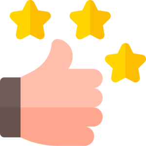 reviews, thumbs up, thumb up, benefit, stars